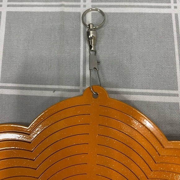 SWEN Holiday Halloween Pumpkin Jack O Lantern Witch Ghost Metal Wind Spinner - Picture 9 of 9